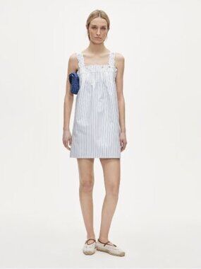 NWT J.Crew Ondine Striped Cotton Poplin Mini Dress S